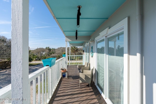 view of balcony