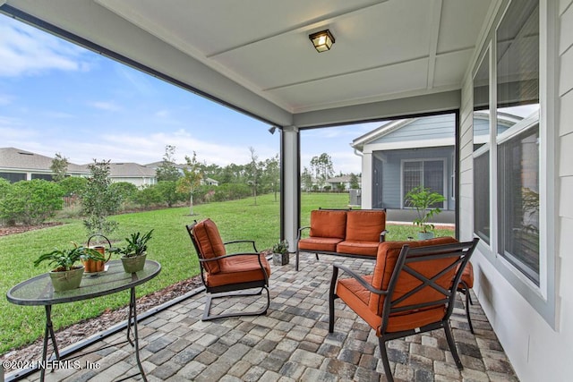 view of sunroom / solarium