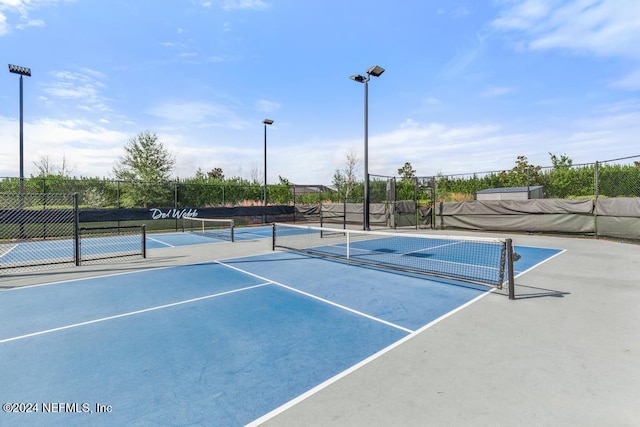 view of tennis court