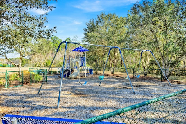 view of jungle gym