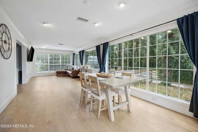 sunroom / solarium featuring a wealth of natural light