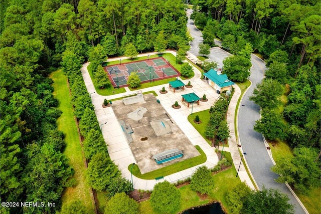 birds eye view of property