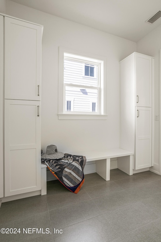 mudroom featuring visible vents