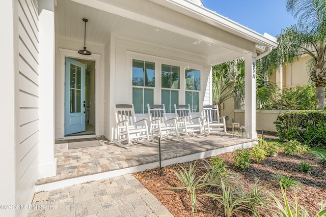 55A Solana Rd, Ponte Vedra Beach, FL 32082 - view of exterior entry with covered porch