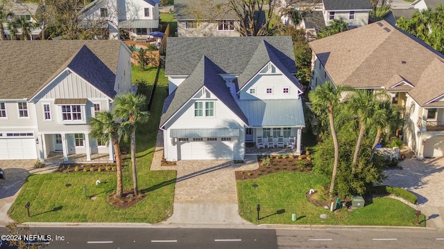 drone / aerial view featuring a residential view