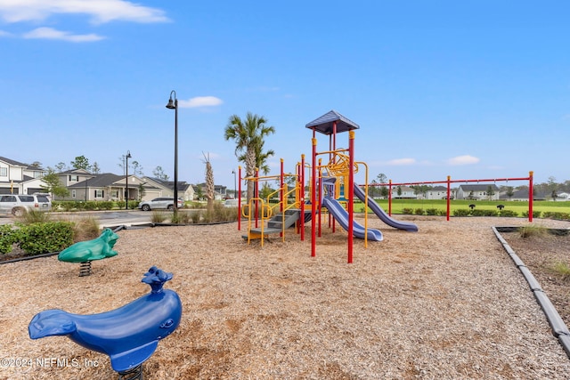 view of jungle gym