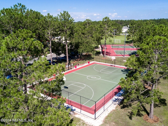 view of basketball court