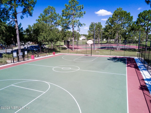 view of basketball court