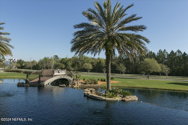 view of water feature