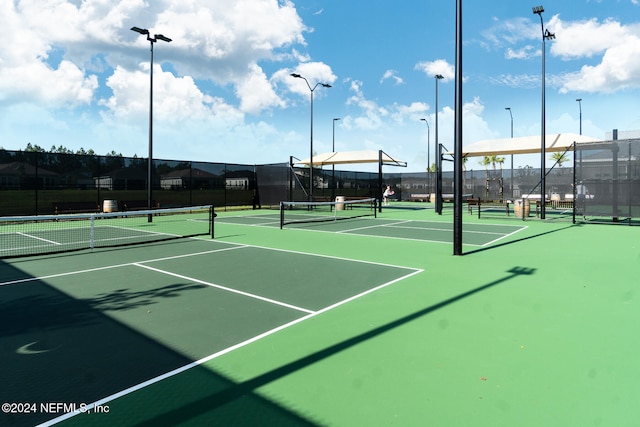 view of tennis court