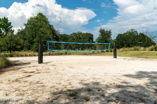 view of property's community with volleyball court