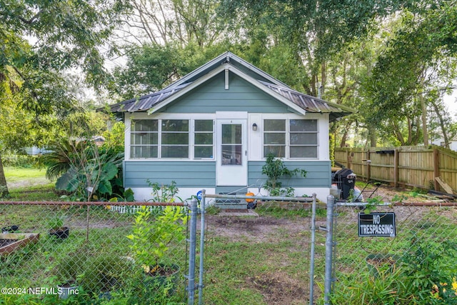 view of bungalow-style home