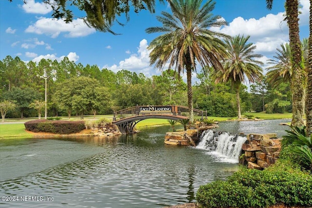 view of water feature