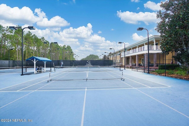 view of tennis court