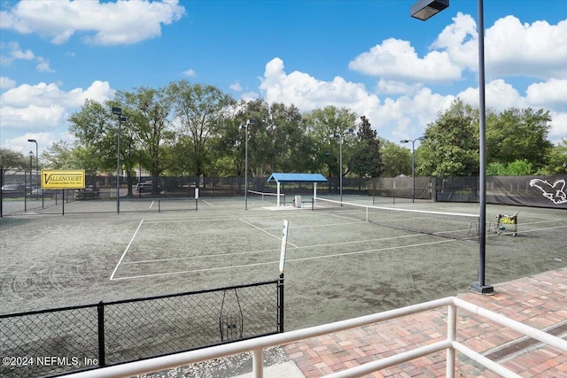 view of tennis court