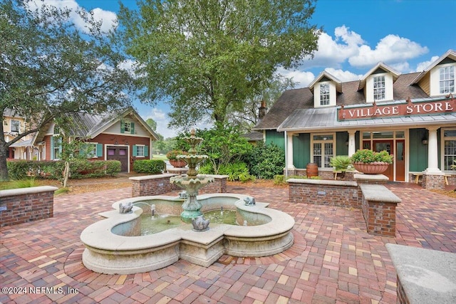 exterior space featuring french doors