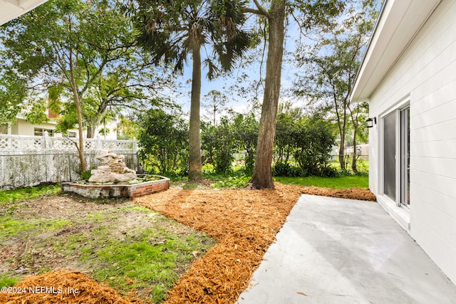 view of yard featuring a patio area