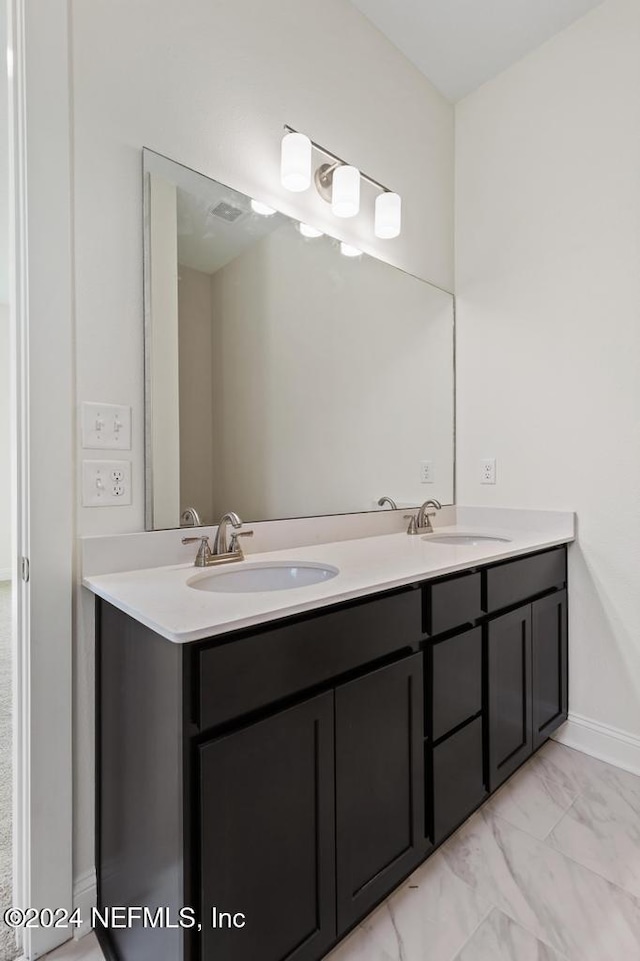 bathroom featuring vanity