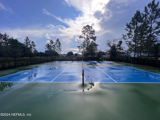 view of tennis court