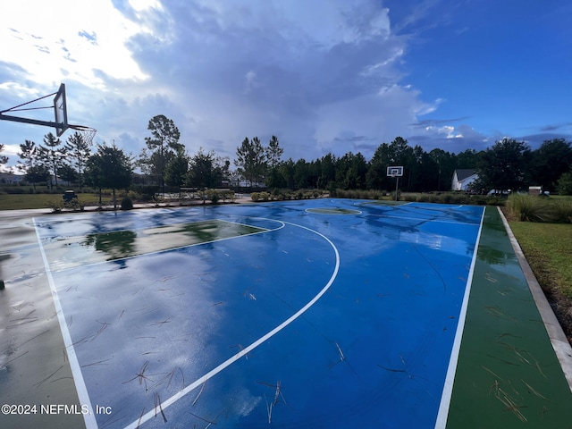 view of sport court