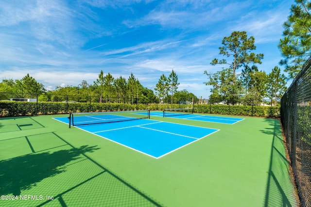 view of tennis court