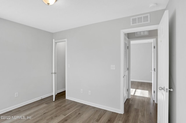 interior space featuring hardwood / wood-style flooring