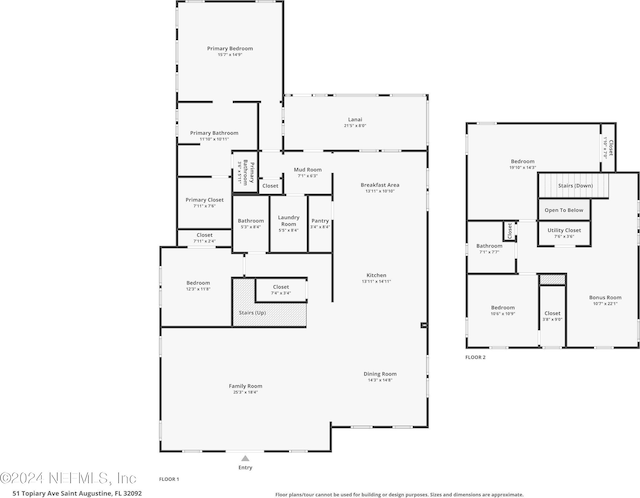 51 Topiary Ave, Saint Augustine, FL 32092 - room layout