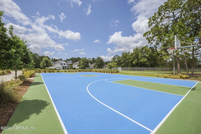 view of sport court