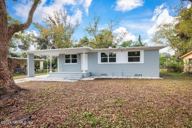 view of ranch-style home