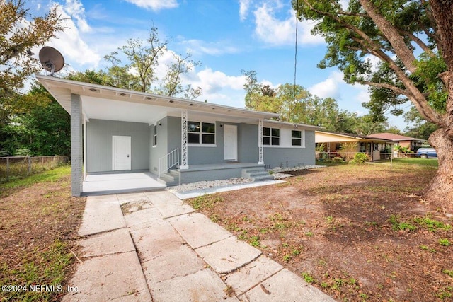 view of ranch-style home