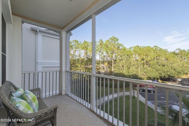 view of balcony