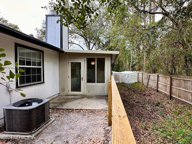 view of patio / terrace featuring cooling unit