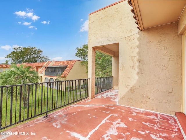 view of balcony