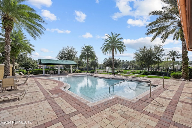 view of pool with a patio