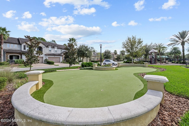 surrounding community featuring a playground