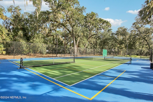 view of sport court