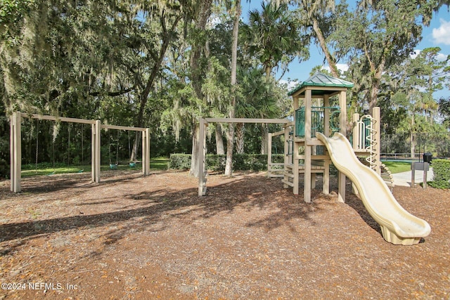 view of play area