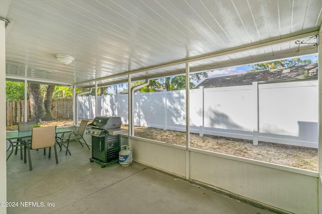 view of sunroom / solarium