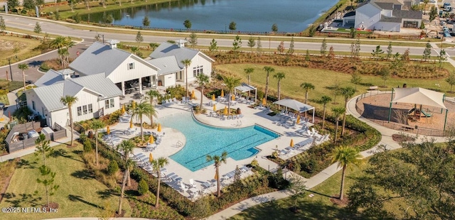 300 Hillendale Cir, Saint Johns, FL 32259 - drone / aerial view with a residential view and a water view