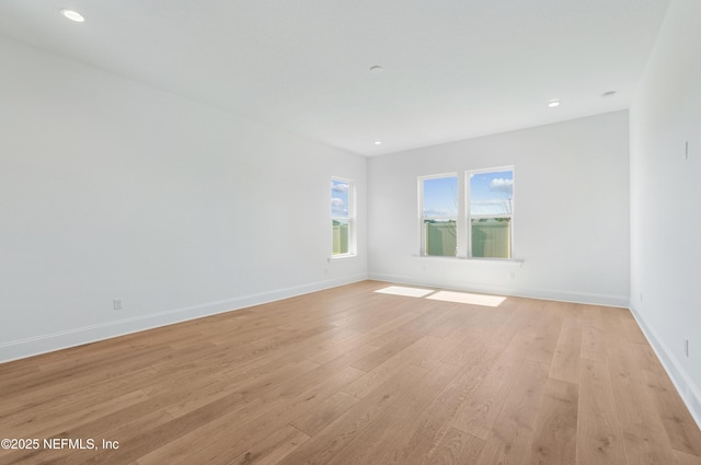 300 Hillendale Cir, Saint Johns, FL 32259 - unfurnished room featuring baseboards, light wood-style flooring, and recessed lighting