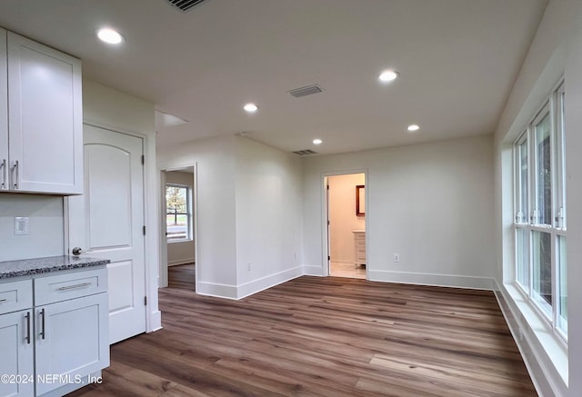 interior space with wood-type flooring