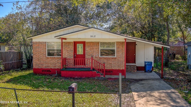 view of front of home