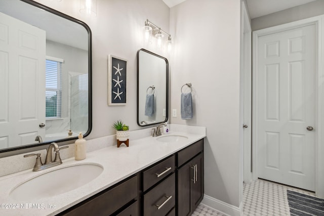 bathroom with vanity