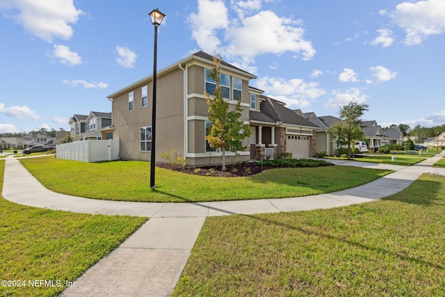 exterior space with a yard