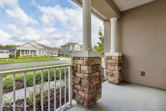 balcony with a porch