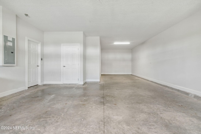 garage featuring electric panel