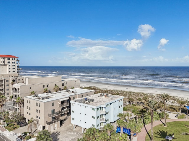 413 1st St S Unit 303, Jacksonville Beach, FL 32250 - drone / aerial view featuring a beach view and a water view