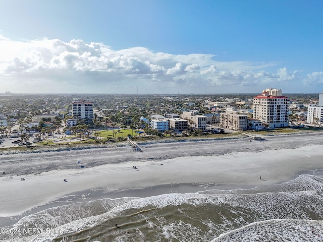 413 1st St S Unit 303, Jacksonville Beach, FL 32250 - birds eye view of property with a water view and a beach view