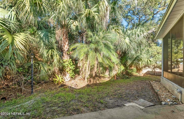 408 Third St, Saint Augustine, FL 32084 - view of yard with a sunroom