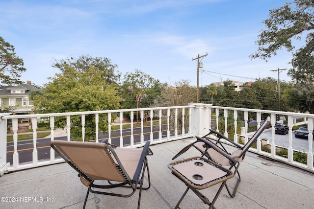 view of balcony